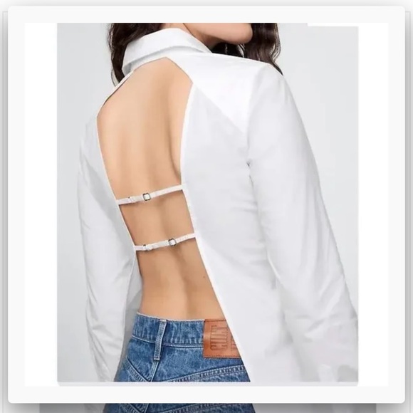 Cult Gaia x GAP White Open Back Shirt - Picture 6 of 8